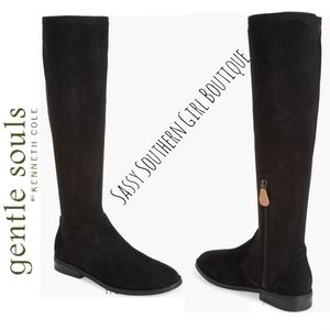 🆕⭐ Gentle Souls black suede tall boots